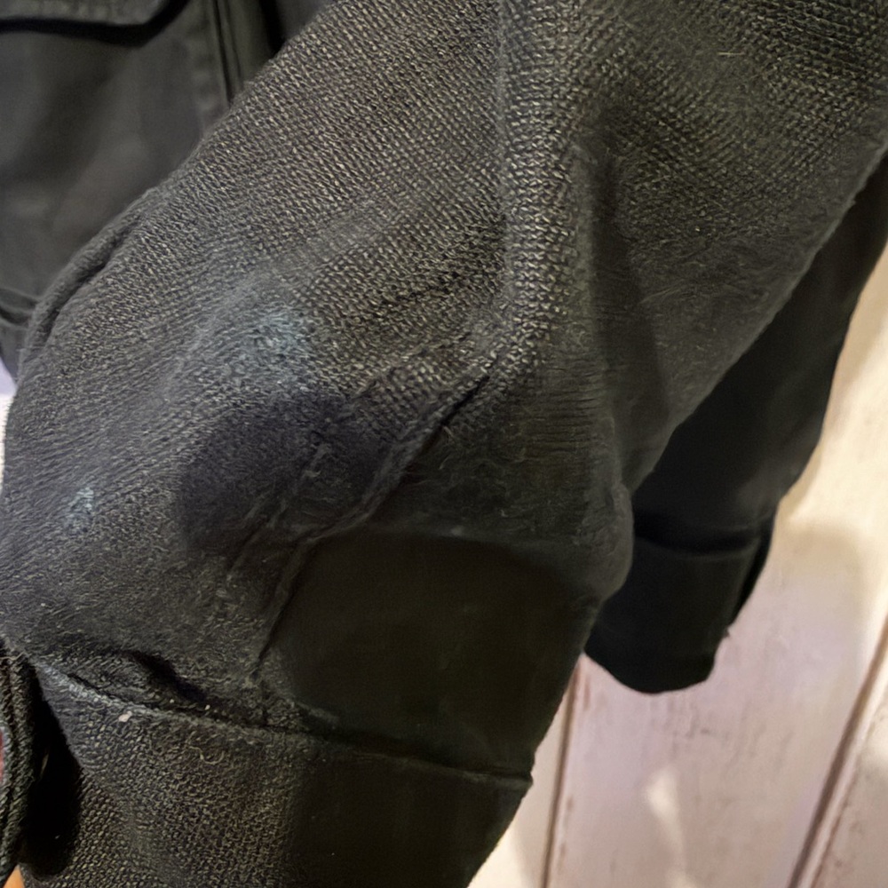 Wilfred Free Rayder Moto Utility Jacket Linen Blend Black Size Small - Picture 10 of 10
